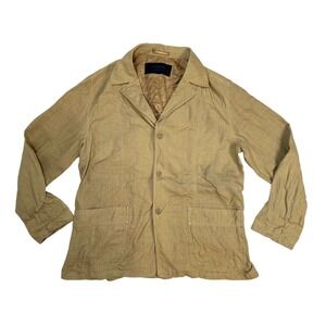 Vittorio Avantgarde Berri 8073 Colt Linen Mens Tan Blazer Jacket Size 52